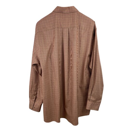 Jos. A. Bank Mens XL Button-Up Shirt Long Sleeve Multicolor Red Orange Black - Picture 4 of 8